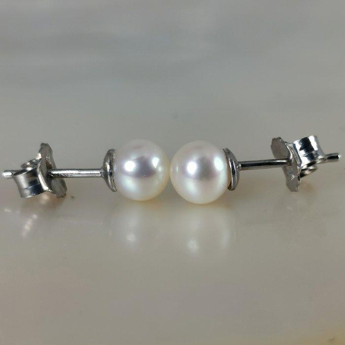 Zonder minimumprijs - Oorbellen Zilver Parel - Akoya RD Ø, Bijoux, Sacs & Beauté, Boucles d'oreilles