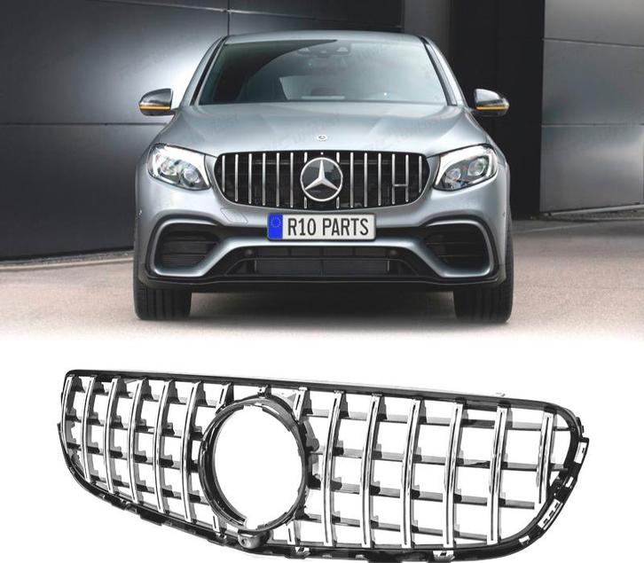 CALANDRE MERCEDES CLASSE GLC X253 15- LOOK AMG NOIR CHROMÉ, Auto-onderdelen, Carrosserie, Verzenden
