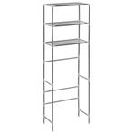 Opbergrek Boven Toilet - 3-laags zilver | Retour Deal | 4..., Huis en Inrichting, Verzenden, Overige typen, Nieuw, 50 tot 100 cm