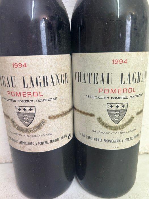 1994 Chateau Lagrange - Pomerol - 2 Flessen (0.75 liter), Verzamelen, Wijnen