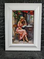 Marco Santini (XX-XXI) - Dama in Rosso al Caffè