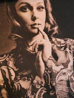 Michael Joseph (1941-) - Pensive Brunette in Paisley