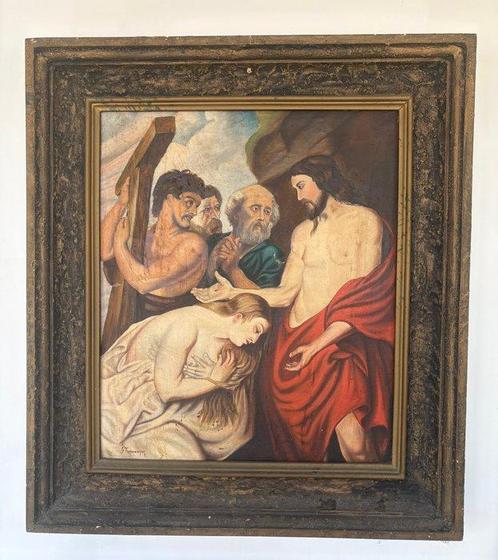 G. Timmerman (XIX), after Rubens - Christus en de, Antiek en Kunst, Kunst | Schilderijen | Klassiek