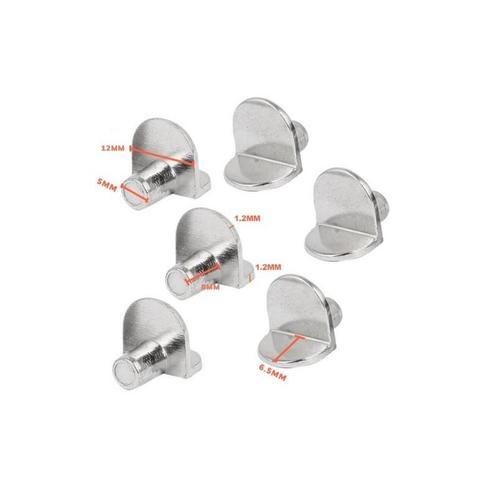 Set van 50 plankendragers (5 mm pinnetjes), Doe-het-zelf en Bouw, Gereedschap | Overige machines, Nieuw, Verzenden