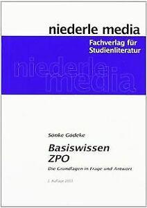 Basiswissen ZPO: Die Grundlagen in Frage und Antwor...  Book, Livres, Livres Autre, Envoi