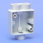 Spuitwaterdichte opbouwdoos met één tweevoudige M20-ingang, Ophalen of Verzenden