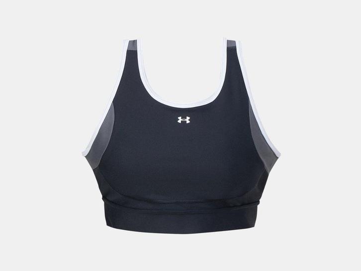 Under Armour Crossback Mid Open Back-Blk - Maat XL, Kleding | Dames, Sportkleding, Zwart, Nieuw, Maat 36 (S), Ophalen of Verzenden