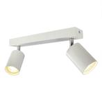 Moderne plafond spot dubbel opbouw wit 2 x GU10 fitting, Nieuw, Modern, Verzenden