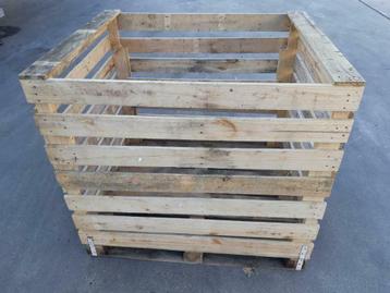 houten palletboxen kist krat kuubskisten box 120x100x112 cm