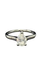 Ring Platina -  0.70ct. tw. - Diamant - Diamanten ring voor, Handtassen en Accessoires, Ringen, Nieuw