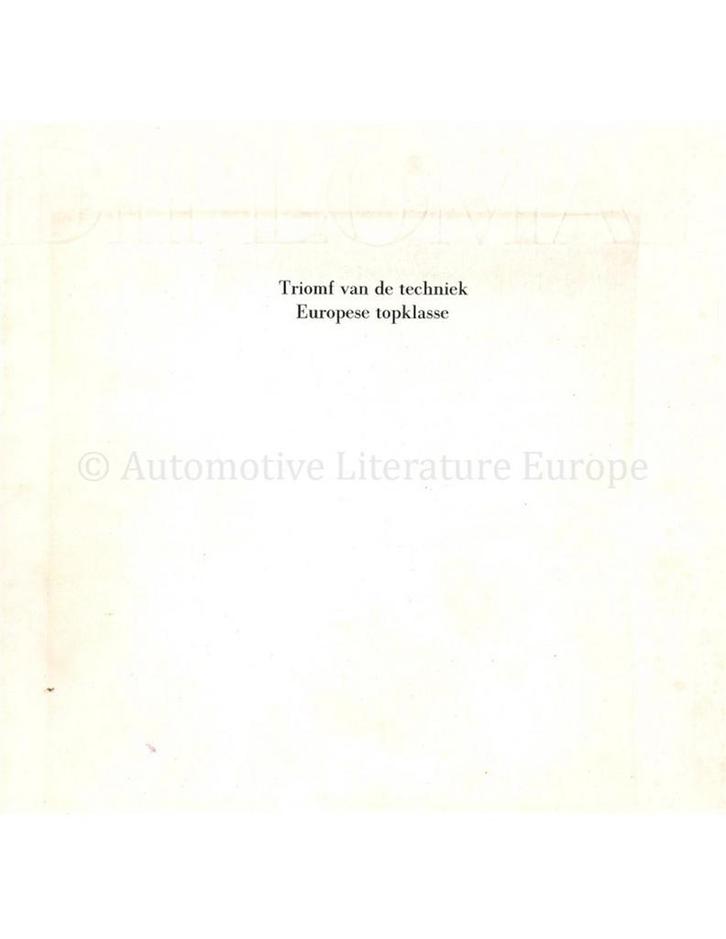 1972 OPEL DIPLOMAT BROCHURE NEDERLANDS, Boeken, Auto's | Folders en Tijdschriften