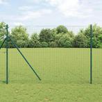 vidaXL Tuinpalen 26 Stuks Groen Ø32 mm 200 cm Gegalvaniseerd, Verzenden, Nieuw