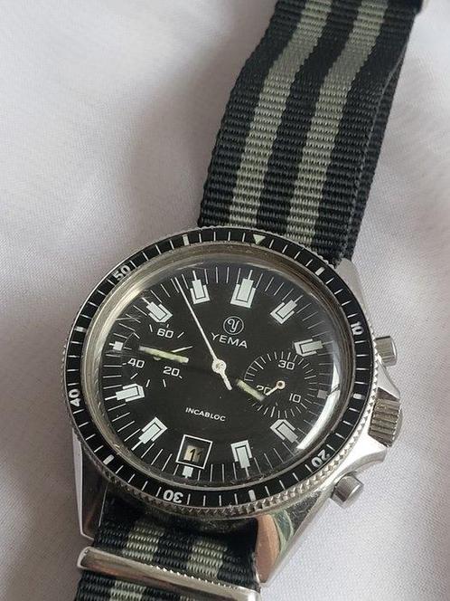 Yema - plongée cal7734 - Homme - 1970-1979, Handtassen en Accessoires, Horloges | Heren