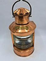 Lantaarn - Scheepslamp - Glas, Koper, Messing - Heklicht, Antiek en Kunst