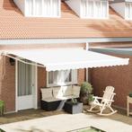 vidaXL Handmatig Uittrekbaar Ligbed Wit 400x300 cm, Tuin en Terras, Verzenden, Nieuw