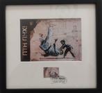 Banksy (1974) - BANKSY UKRAINE (MTH MHX) cadre avec carte et, Antiek en Kunst, Kunst | Schilderijen | Modern