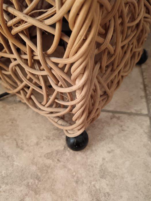 Tafellamp - Rattan, Metaal, Antiek en Kunst, Curiosa en Brocante