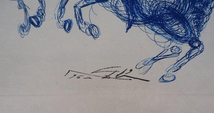 Salvador Dali (1904-1989) - Les Cavaliers bleus, Antiquités & Art, Antiquités | Autres Antiquités