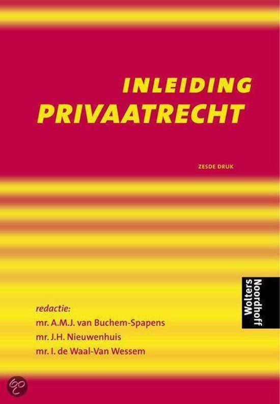Inleiding privaatrecht 9789001181628 A.M.J. Buchem-Spapens, Boeken, Schoolboeken, Zo goed als nieuw, Verzenden