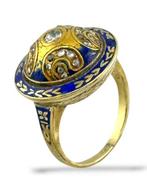 Ring - 14 karaat Geel goud, Antieke Victoriaanse geelgouden, Nieuw