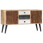 vidaXL Buffet 118x30x62 cm Bois de manguier massif, Huis en Inrichting, Verzenden