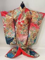 Japanse trouwkimono Iro-uchikake met bloemmotieven - Zijde -