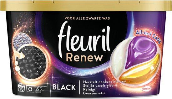 2dekans | Fleuril Renew Black Caps - Wasmiddel Capsules - 15, Hobby en Vrije tijd, Tekenen, Ophalen of Verzenden