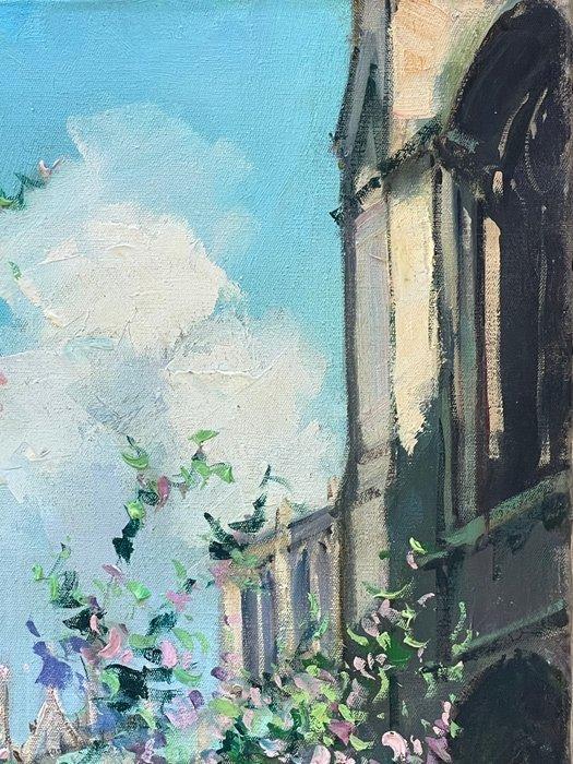 Louis Jacques Vigon (1897-1985) - Marché aux fleurs à Rouen, Antiek en Kunst, Kunst | Schilderijen | Klassiek