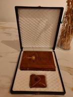 Antiek Rozenkrans - Leder - 1940-1950 - met boek Magnificat, Antiquités & Art