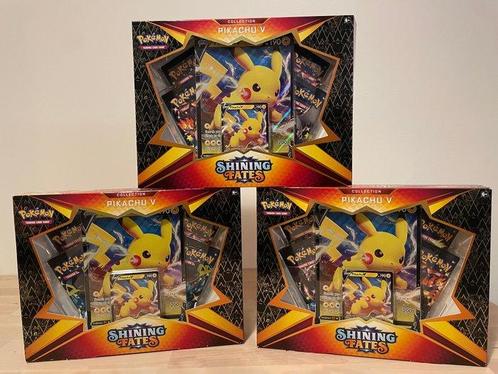 The Pokémon Company - 3 Box - Shining fates collection, Hobby en Vrije tijd, Verzamelkaartspellen | Pokémon