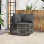 Poly Rattan Hoekbank Grijs | Retour Deal | Nu 40% Goedkooper, Verzenden, Nieuw, Rotan