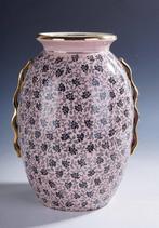 Boch Frères, La Louvière - Vase - Vase dart déco rose avec, Antiek en Kunst