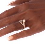 Ring - 18 karaat Geel goud, Witgoud - 0.11ct. tw. Saffier -, Nieuw