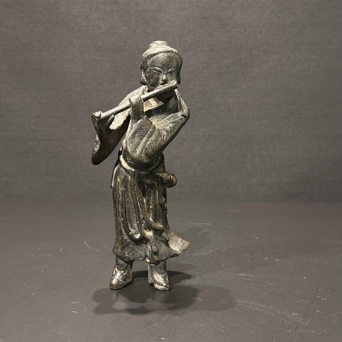 Figuur - Ming onsterfelijke beeld - Brons - China - Ming, Antiek en Kunst, Antiek | Overige Antiek