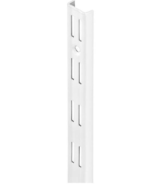 Wandrail dubbel 2495 mm wit gelakt, Huis en Inrichting, Woonaccessoires | Wandplanken en Boekenplanken, Nieuw