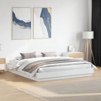 vidaXL Bedframe bewerkt hout wit 180x200 cm, Huis en Inrichting, Slaapkamer | Bedden, Verzenden, Nieuw