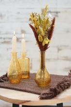 Gekleurd Glazen Flesje Paris Oker Ø7,5 cm H15,8 cm per stuk, Hobby en Vrije tijd, Nieuw