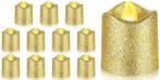 LED Minikaarsje Glitter Goud per stuk, Huis en Inrichting, Nieuw