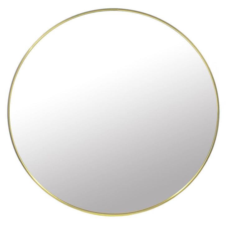 Gouden Spiegel Ã60cm - Badkamer & Hal | Retour deal | 50., Huis en Inrichting, Woonaccessoires | Spiegels, Rond, Nieuw, Minder dan 100 cm