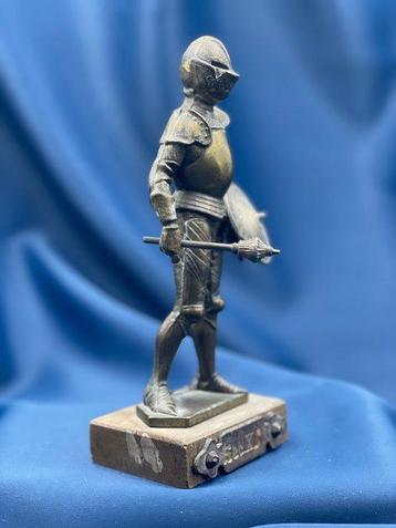 Sculpture, Figure in medieval style armour - 22 cm - Bois,
