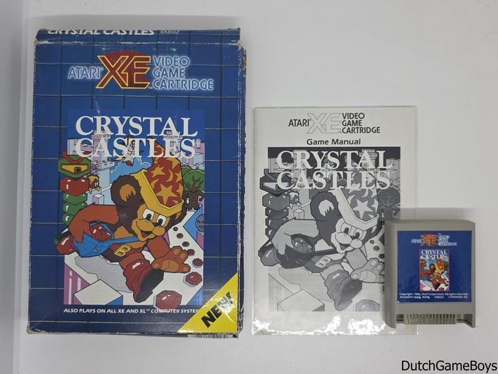Atari XE/XL - Crystal Castles, Games en Spelcomputers, Spelcomputers | Atari, Gebruikt, Verzenden