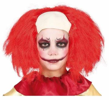 Rode Pruik Clown Kind, Verzenden