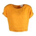 Verysimple • oranje linnen cropped top • XS (IT40), Kleding | Dames, Blouses en Tunieken, Verzenden, Verysimple, Maat 42/44 (L)