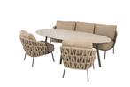 4 Seasons Outdoor Mallorca low dining set XL met Salute