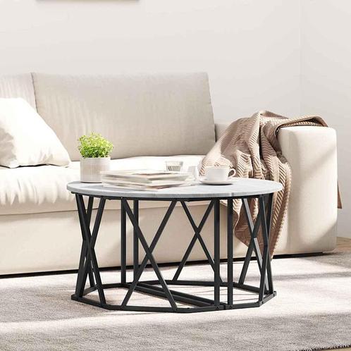 vidaXL Grijze Sonoma Koffietafel 80x80x42 cm in Geengineerd, Huis en Inrichting, Tafels | Salontafels, Nieuw, Verzenden