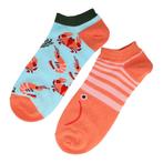 Sokken Enkelsokken Katoen – Gamba Krab Print – Oranje, Kleding | Dames, Nieuw