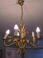 Hans Kögl – Floraler Kronleuchter – Metall vergoldet - Lamp