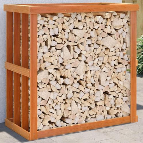 vidaXL Houtblokhouder 108x52x106 cm massief grenenhout, Tuin en Terras, Brandhout, Verzenden