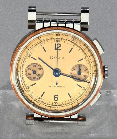 DOXA - Stahl Chronograph - Kaliber Valjoux 22 -, Handtassen en Accessoires, Horloges | Heren