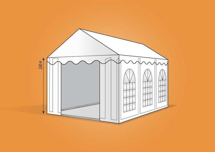 Ambisphere | 4x6m XXL WIT Feesttent-Partytent, Tuin en Terras, Partytenten, Partytent, Nieuw